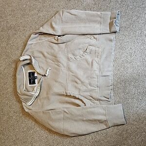 American Eagle Outfitters Gray Quarter-Zip Sweatshirt